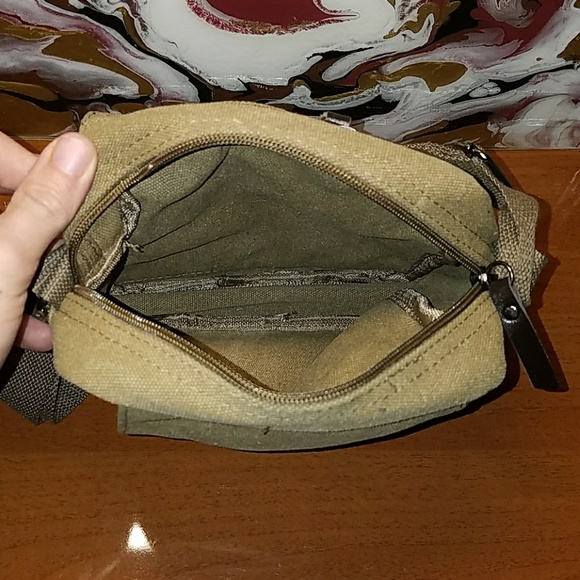 Mens "Jacob" Small Canvas Casual Shoulder Bag - Picture 6 of 6